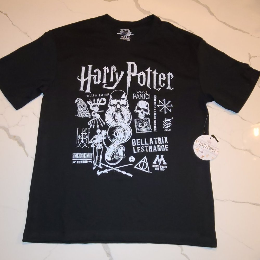 Harry Potter Dark Magic Oversized Graphic Tee - Size XS